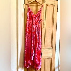 Farm Rio Pink Octopus Maxi Dress Size XL